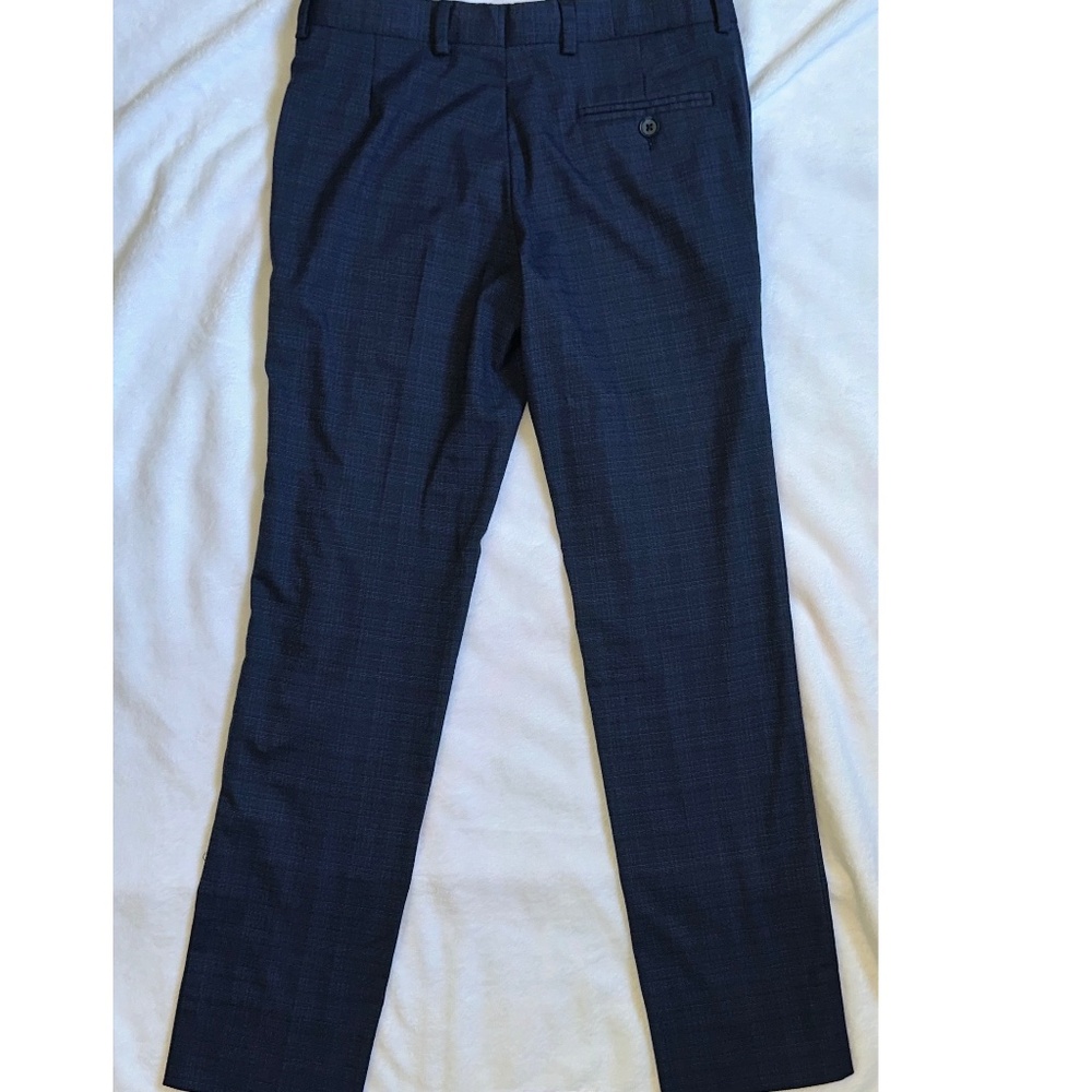 Andrew Marc Kids' Navy Plaid Suit Size 12 - Picture 16 of 16